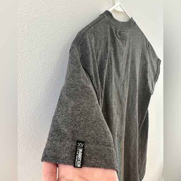 IN4MATION Dark Gray (Gray letter) HI SCRIPT TEE, Medium - Picture 5 of 6